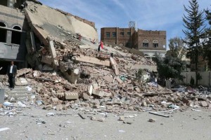 الغرفة التجارية - غارات على صنعاء