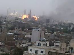 طيران العدوان يكثف غاراتة  على  العاصمة صنعاء