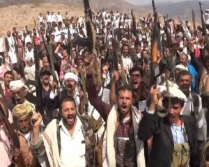 ضمن حملة “امريكا تقتل الشعب اليمني ” لقاءات قبلية ووقفات طلابية في عدد من المحافظات اليمنية