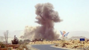 طيران العدوان السعودي الغاشم يواصل غاراته على مديرية نهم بمحافظة صنعاء