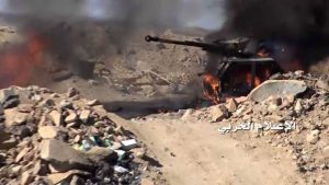 تدمير 3 دبابات أبرامز سعودية وقنص جندي وقصف مواقع بنجران وجيزان