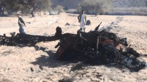 صور | استشهاد اربعة مواطنين جراء استهداف العدوان شاحنة وسيارة في محافظة صعدة