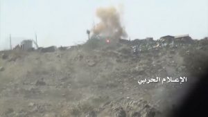 قصف تجمعات للجنود السعوديين في قطاع الداير بجيزان