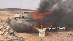 تدمير دبابة سعودية واستهداف تحصينات الجيش السعودي في نجران
