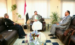 الرئيس الصماد يلتقي وزير الإدارة المحلية وأمين العاصمة