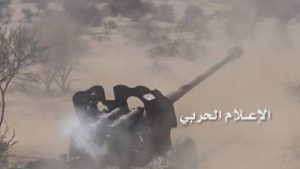 قصف تجمعات مرتزقة الجيش السعودي في جمارك الطوال وشمال صحراء ميدي