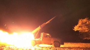قصف صاروخي لتجمعات الجنود السعوديين ومرتزقتهم في جيزان وشمال ميدي