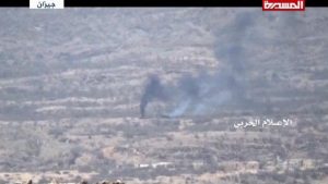 بالفيديو | محرقة كبرى لآليات الجيش السعودي في جيزان