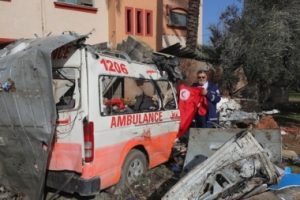 الهلال الأحمر الفلسطيني:انقطاع الاتصال مع طاقمنا في مستشفى الأمل بخان يونس