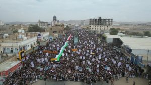 أبناء صعدة يحتشدون في 18 ساحة تضامناً مع الشعب والمقاومة الفلسطينية