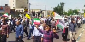 مظاهرات في إيران للتنديد بجرائم العدو الصهيوني بحق الشعب الفلسطيني
